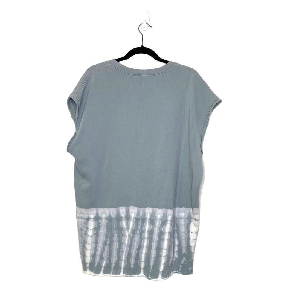 Raquel Allegra Blue Cotton Sweatshirt Tunic Top 2 - Picture 2 of 6